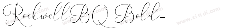 RockwellBQ Bold字体转换